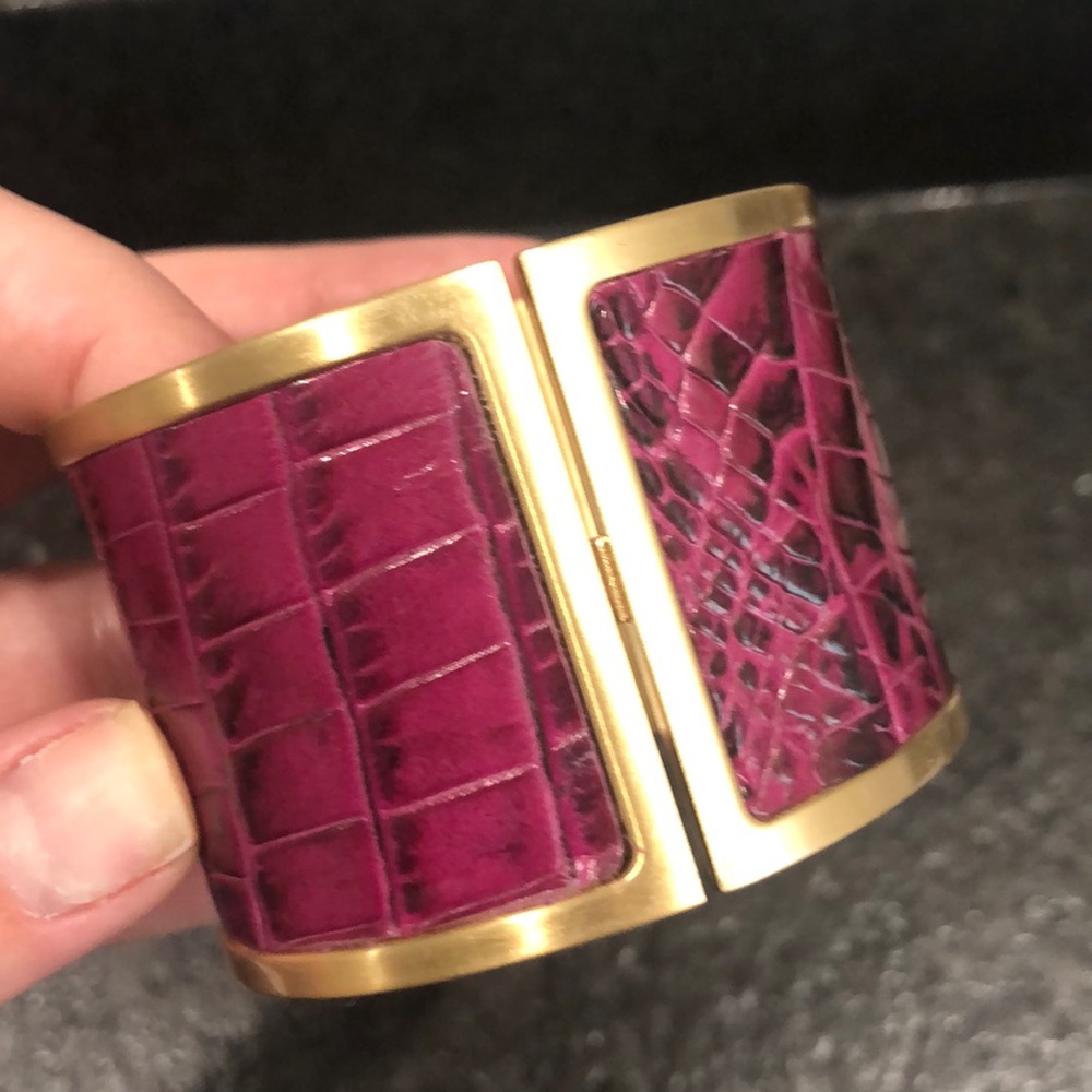 Brahmin red cuff bracelet
